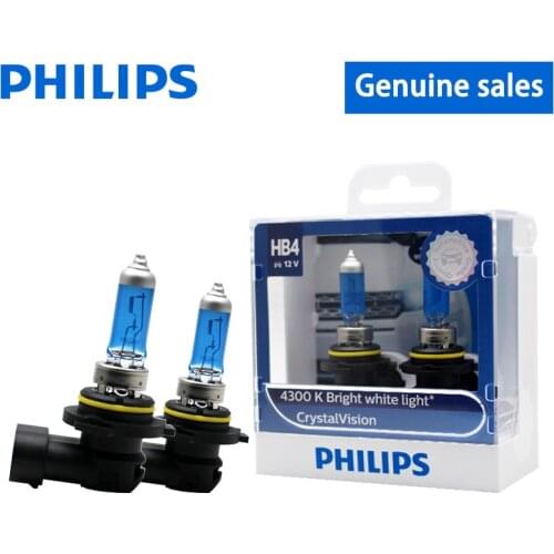 Philips HB4 9006 4300K Auto halogen lamp bulb Fog Lights 55W H11 H3 H4 H1 Light HB3 9005 12V Super White Headlights Lamp