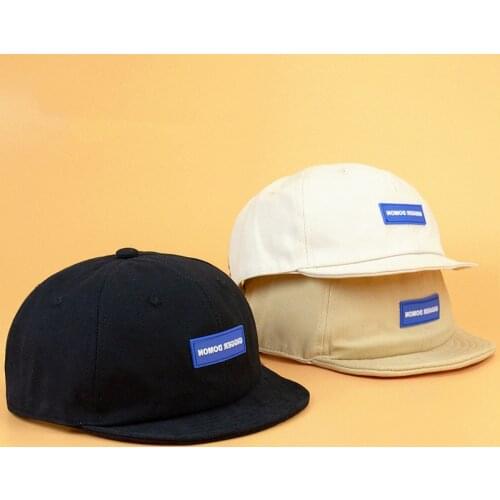 Short Brim Baseball Cap Men Women Streetwear Hip Hop Adjustable Sports Casual Dad Hat Trucker Cap Outdoor Fashion Visor Cap Bone