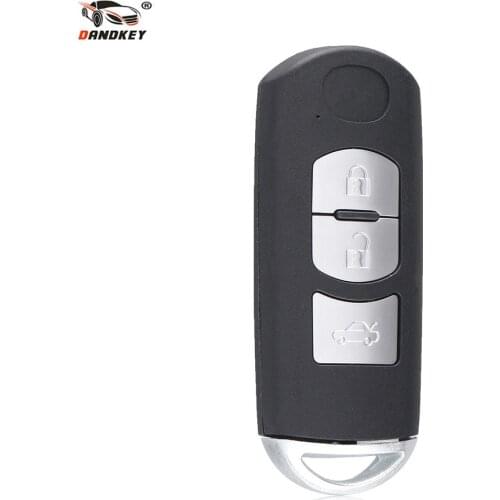 Dandkey Remote Car Key Shell For Mazda 3 2010 5 6 2004 CX-5 CX-7 CX-9 RX8 Miata MX5 Keyless Entry 3 Buttons Key Cover Case