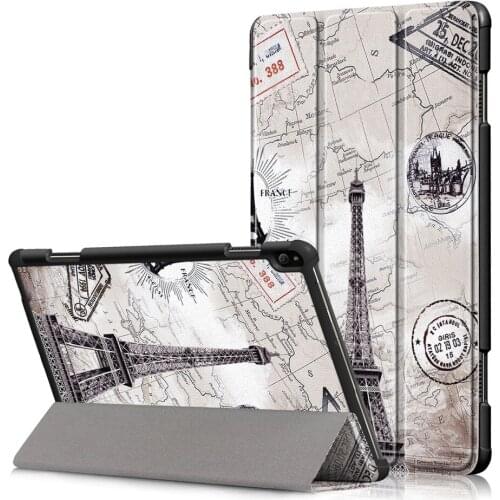 Folio stand cover case For Lenovo Tab P10 TB-X705F TB-X705L For Lenovo Tab P10 smart case Funda 2019 +screen protector+stylus