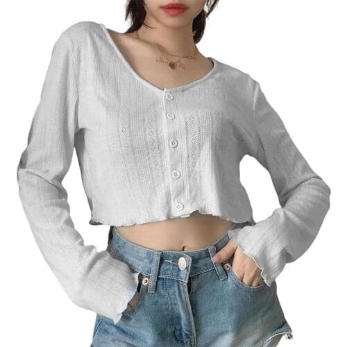 Summer Autumn Thin Knitted Cardigan Sweater For Women Casual Solid Long Sleeve V-Neck Button Tops Female Tops 2021 кардиган