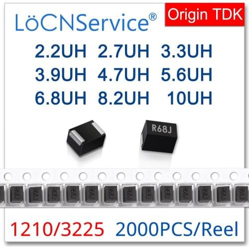 LoCNService 2000PCS 1210 3225 5% SMD Coil Inductor 2.2UH 2.7UH 3.3UH 3.9UH 4.7UH 5.6UH 6.8UH 8.2UH 10UH High Quality