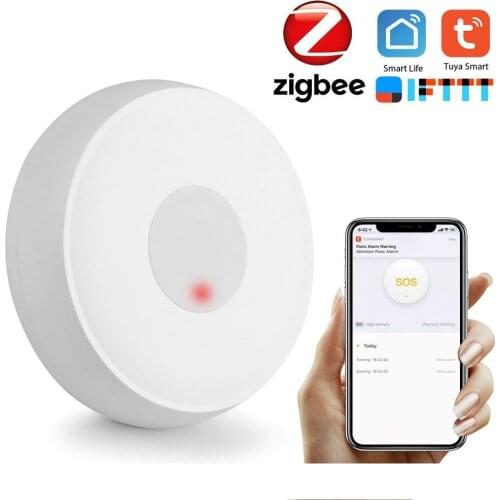 New Tuya Smart ZigBee One Click Help To Prevent Accidents Button Smart Home Wireless Emergency Button Remote Control Smart Home