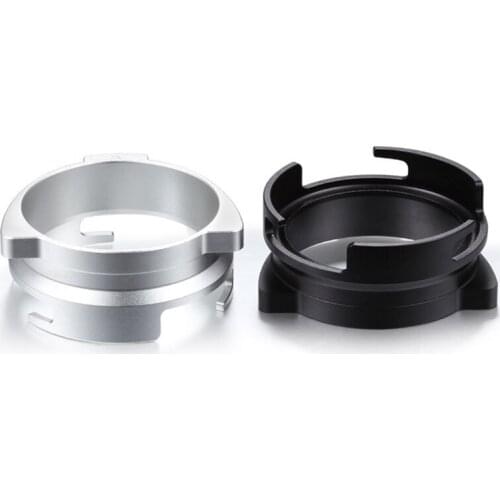 Handle Dedicated Coffee Dosing Ring Rotatable Aluminum Alloy Coffee Powder Receiving Loop Espresso Dosing Funnel Parts