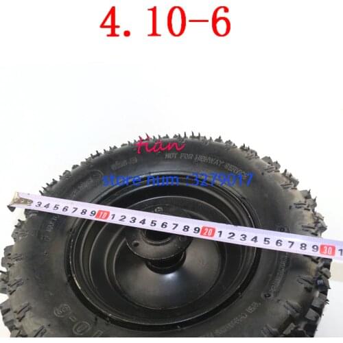 ATV wheels 4.10-6 tyre and rim ATV Quad Go Kart 47cc 49cc Chunky 4.10-6 Tire Inner Tube Fit All Models