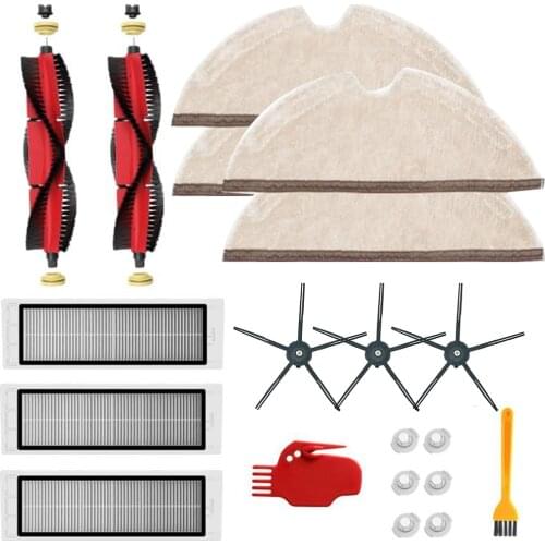 Household Filter Kits For Xiaomi Roborock S6 S60 S65 S5 MAX T6 Vacuum Cleaner Detachable Roller For Toilet Brush Accessories