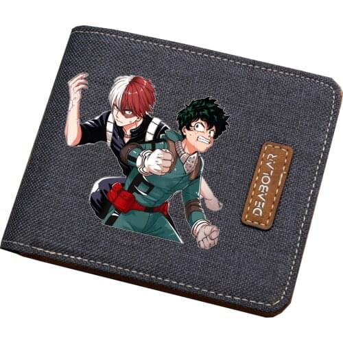 My Hero Academia Wallets Boku no Hero Academia Izuku Midoriya Short purse Cartoon Student Coin purse