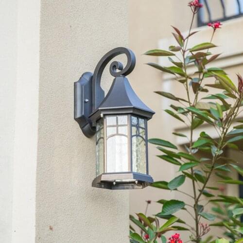Led American outdoor wall lamp waterproof courtyard Lamp Community balcony aisle stair exterior wall lamp