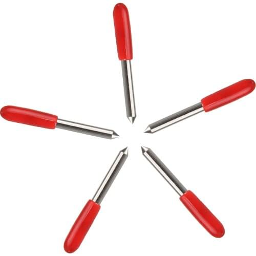 XNEMON High Hardness 5Pcs 45 Degree HQ Blades for Roland for GCC for LiYu Vinyl Cutter Cutting Plotter 25x2mm High Quality