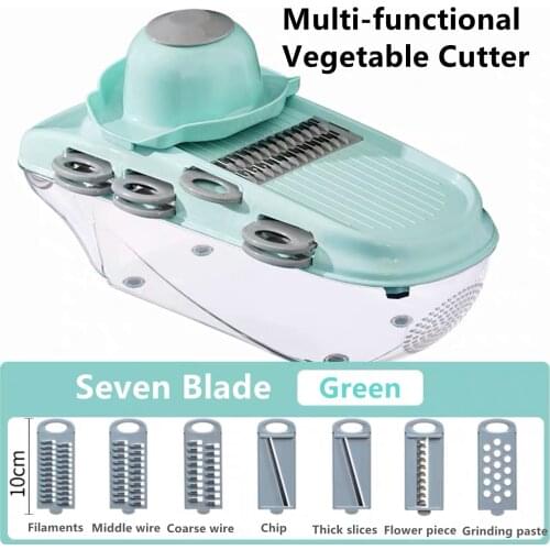 Multifunctional Vegetable Cutter Shredders Slicers Fruit Potato Peeler Carrot Grater Kitchen Accessories Basket Vegetable Slicer