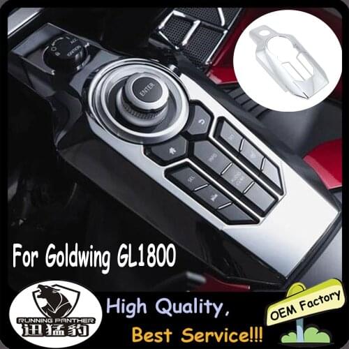 Motorcycle Center Console Switch Panel Cover Chrome Garnish For HONDA GoldWing Tour DCT Airbag GL1800 F6B GL 1800 2018 2019 2020