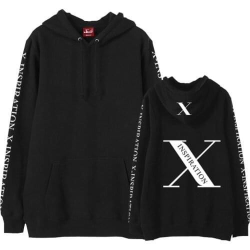 New Arrival Kpop Shinee Jonghyun X Inspiration Concert Same Printing Fleece/thin Hoodies Unisex Fashion Pullover Sweatshirt