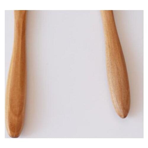 New Bread Jam Knives 15.5*1.5cm Breakfast Cheese Knives Solid Wood Japanese Style Cutlery LX6238