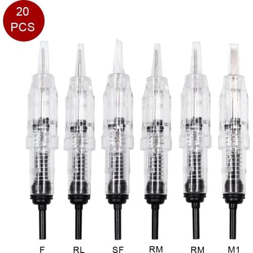 Permanent Makeup Needles PMU Needles Eyebrow Tattoo Cartridge Needle for Microblading PMU Machine Sterilized Cartridge