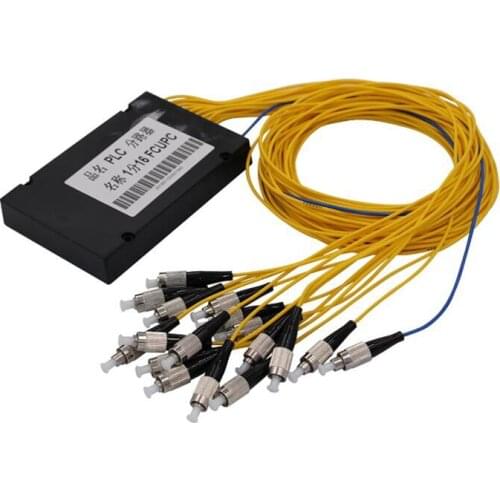 FC UPC 1x16 PLC optical splitter single mode with FC UPC connector for FTTH FC PLC 1x16 PLC optic splitter box Free shipping