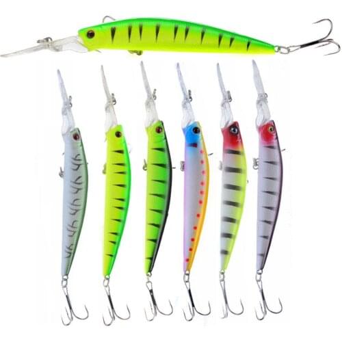 1pc Minnow Fishing Lure 3D Eyes 14.5cm 14.7g Plastic Hard Bait Artificial Lures Wobbler Crankbait Winter Sea Fishing Bass Tackle