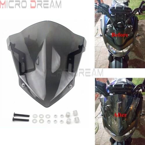 For YAMAHA MT-07 FZ-07 Motorcycle Front Windscreen Windshield For MT07 FZ07 FZ MT 07 2018-2020 Air Deflector Wind Screen Fairing