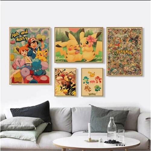 Japanese anime cartoon canvas poster art print home decoration wall poster print