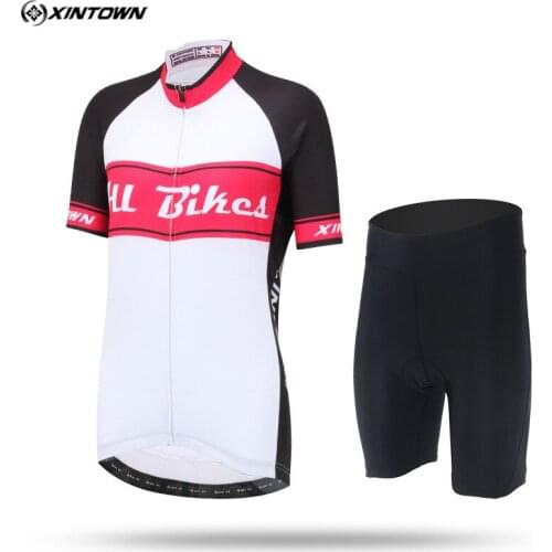 Xintown Summer Womens Cycling Jersey mtb Bike Jersey Sets Ropa Ciclismo Sport Riding Bicycle Cycling Clothing Maillot Ciclismo