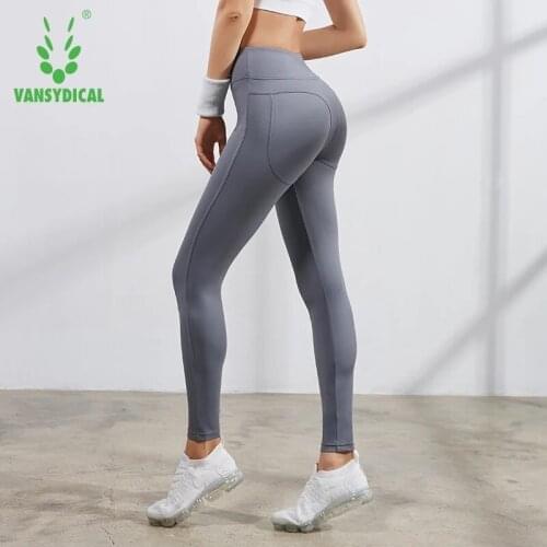 Vansydical High Waist Yoga Leggings Womens Gym Yoga Pants Tummy Control Stretchy Tights Running Pants Fitness Workout Leggings