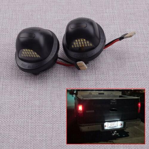 1 Pair 12V Car LED License Plate Tag Light Lamp 3W Fit for Ford F150 F250 F350 F450 F550 Super Duty Expedition Lincoln Mark LT