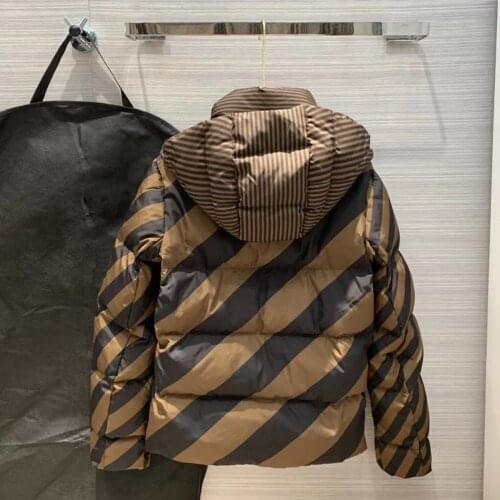 2021 Winter Fashionable Luxury Design Hiqh Quality Reversible 2 Face Hooded Unisex Down Jacket