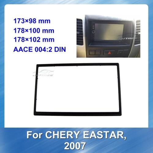 2Din Car Radio stereo Fitting installation adapter Fascia For CHERY EASTAR 2007 Install Dash Bezel Trim Kit OEM style No gap