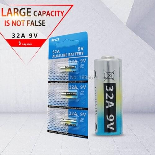 3pcs/Lot 32A LR32 29A L822 9V Battery for Motorcycle Key Remote Control Safety Alarm Laser Pen Toy Torch