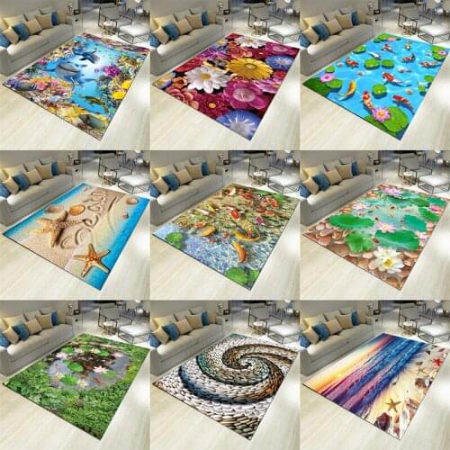 3D Living Room Sofa Tea Table Nordic Carpet Room Bedside Rectangular Bathroom Kitchen Door Mattress Customization Carpet Mat