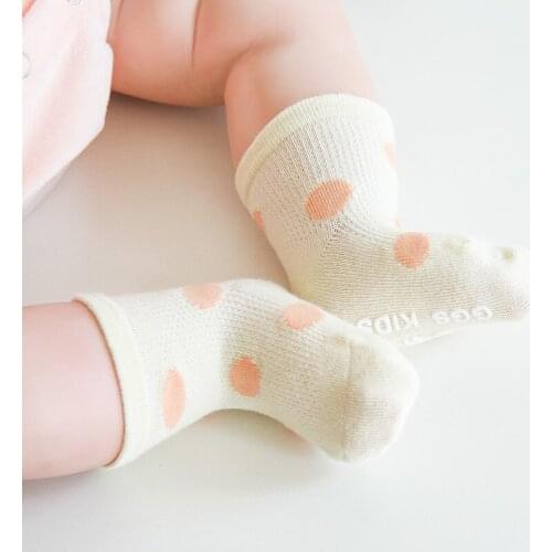 4 Pairs Lot Newborn Infant Cotton Anti Slip Socks With Print Girls Boys Children Babies Spring Cute Frilly Ruffle kawaii Socks