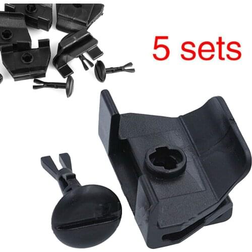For Toyota Bumper Cover Clip 5 Sets Plastic Front Side Skirt Clip 47749-58010