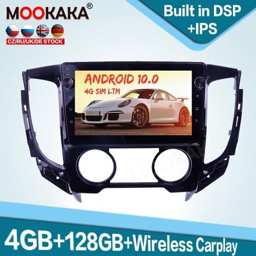 128GB Carplay Android 10.0 Car Multimedia Player for Mitsubishi Triton 18-20 Auto Radio GPS Navigation Audio Stereo Head Unit