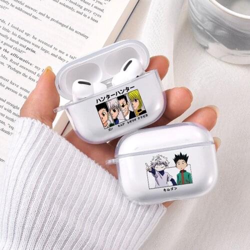 Hisoka Anime Hunter X Hunter Bluetooth Earphone Case for AirPods Pro Soft TPU Transparent Cover for Air Pod Accessories