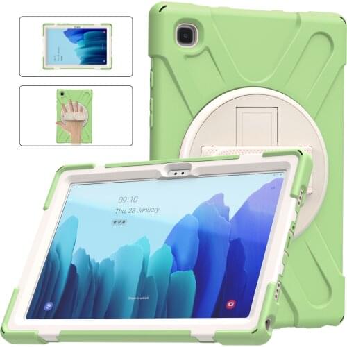 For Samsung Galaxy Tab A7 10.4 T500 T505 2020 Case Shell Shoulder Strap Kids Safe Hand Strap Stand Tablet Foam Shockproof Cover