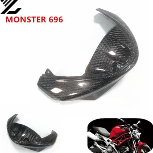 Motorcycle headlights long protection fender windshield carbon fiber protection for ducati MONSTER 696 2009-2015 2010 2011 2012