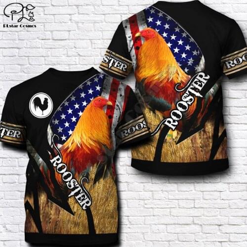 Men for women 3D Printed t shirts rooster t-shirt tees shorts sleeve Harajuku Apparel hip hop summer streetwear style-1