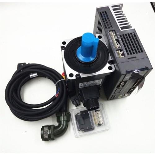 Delta CNC AC Servo Motor Drive Controller kit 220v 1KW 3.18NM 7.3A 100mm ECMA-C11010RS+ASD-A2-1021-L with 3M Cable