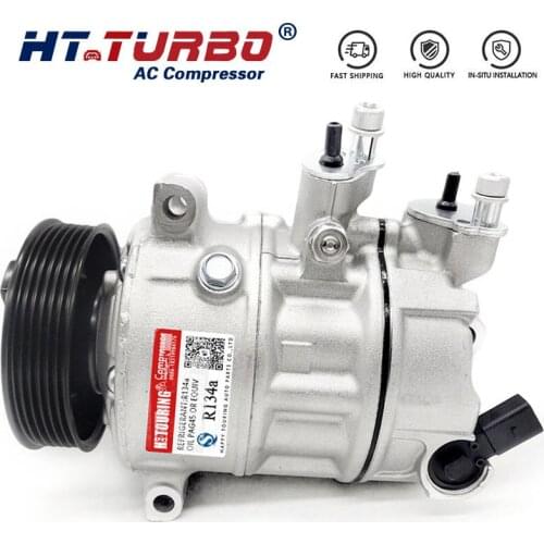 A/C AC Compressor For VW Golf Passat Polo Caddy Tiguan Touran T6 5Q0820803 5Q0820803A 5Q0820803C 5Q0820803E 5Q0820803G 5Q0820803