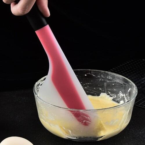 Large Semi-Permeable Spatula Integrated Butter Spatula High Temperature Resistant Wide Can Stir Kitchen DIY Cooking Baking Tool