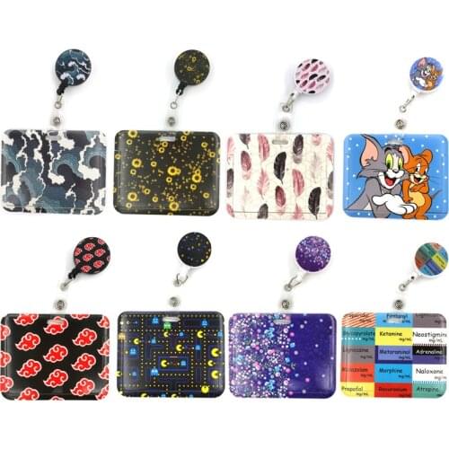Cute Credit Card Cover Lanyard Bags Retractable Badge Reel Student Nurse Exhibition Enfermera Name Card ID Card Holder Chest