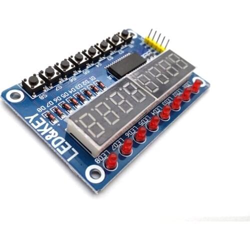 TM1638 Module Key Display For AVR Arduino New 8-Bit Digital LED Tube 8-Bit