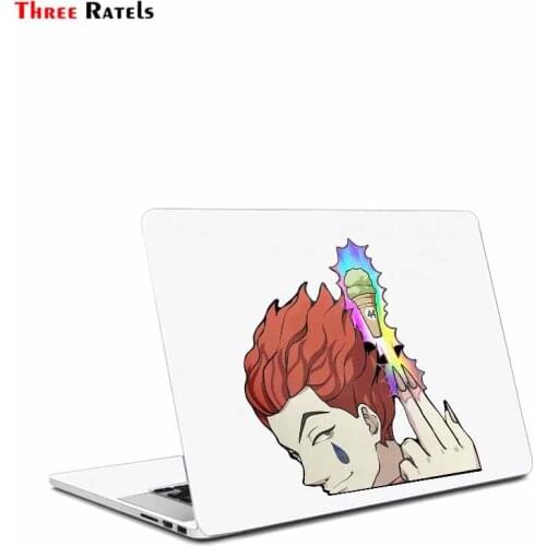 Three Ratels A942 Cartoon Car Decals For Hisoka Hunter Big Head Anime Vinyl JDM Window Laptop Stickers