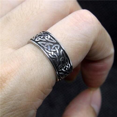 Newest Fashion Pattern Ladies Ring 316L Stainless Steel Men Cool Party Ring