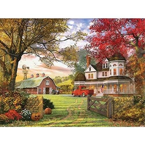 Flower Sakura DIY Embroidery 11CT Cross Stitch Kits Needlework Craft Set Printed Canvas Cotton Thread Home Dropshipping