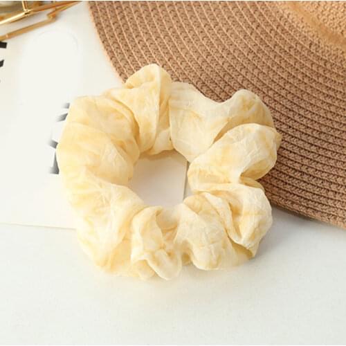 New Pattern Rainbow Scrunchies Woman Ponytail HolderChiffon Hair Ties Tie dyeing Colorful Schrunchies For Girls Fashion skranchy