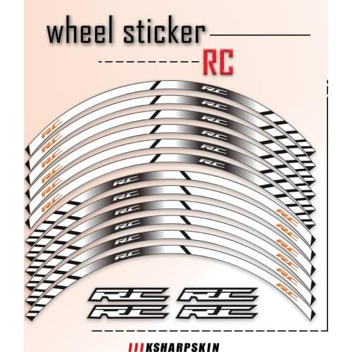 New Front Rare Rim Decoration Stickers Hot Sale Wheel Reflector Sticker Stable Printing Decals for KTM RC 125 200 390 690 790