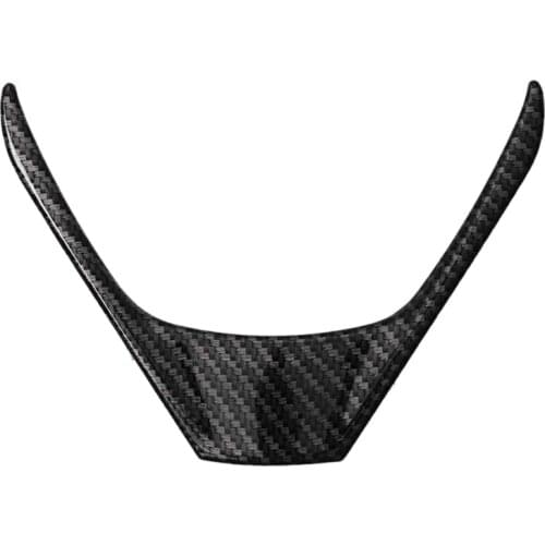 Carbon Fiber Steering Wheel Cover Interior Steering Wheel Frame Trim for Toyota RAV4 2014-2018