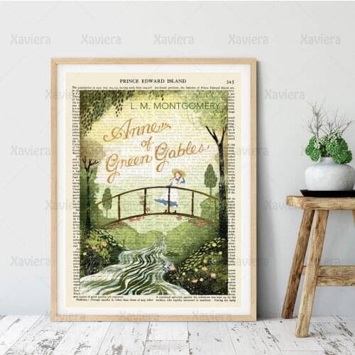 Nordic Illustrator Anne Green Storybook Cover Art Poster Forest Landscape Literature Works Canvas Painting Home Decor Bedroom