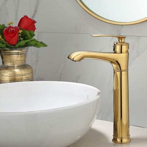 Basin Faucet Bathroom single lever hot and cold Brass water Mixer Tap Gold Cat Foot Design Basin Water Sink Mixer crane