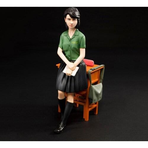 Unassambled 1/12 modern woman stand Resin figure miniature model kits Unpainted